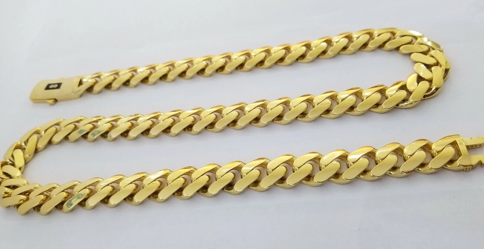 10k Gold Men Royal Monaco Link Chain 26inch 15mm Gold ,10kt Real gold necklace - Image 7
