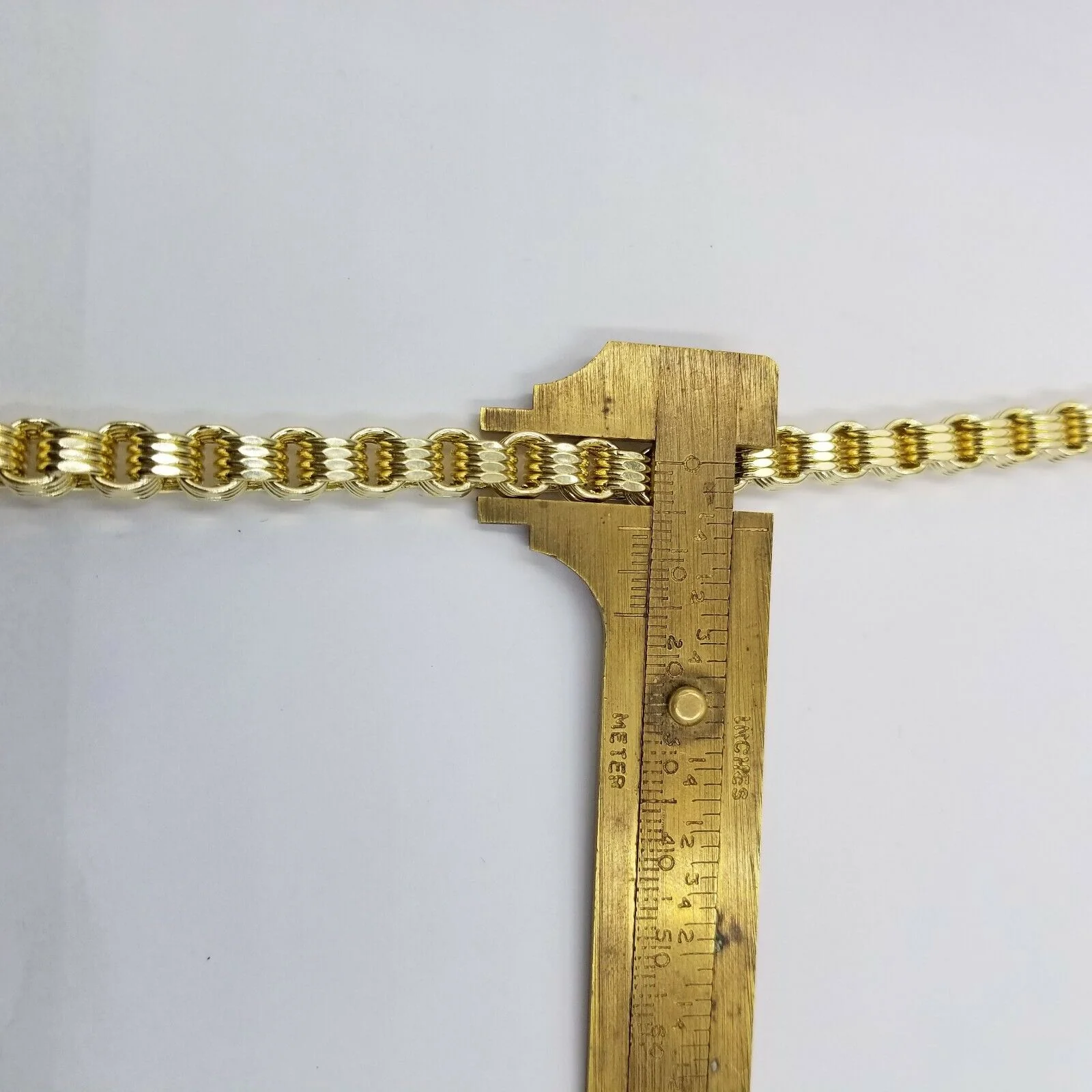 10k Gold Mens Byzantine Box Necklace 26" Cross Charm Pendant Jesus - Image 7