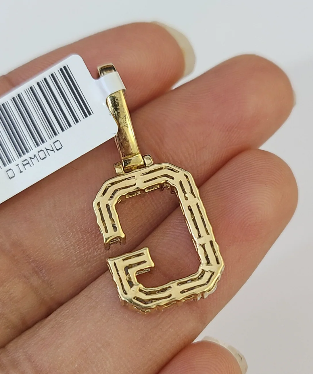10K Gold Miami Cuban Chain G Diamond Initial 20"-28" 3mm Pendant Necklace SET - Image 7