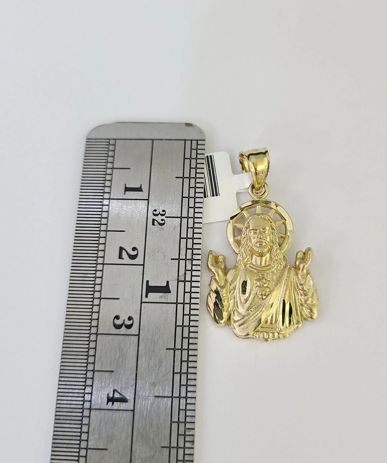 10K Gold Miami Cuban Chain Jesus Charm 18"-28" 3mm REAL Pendant Necklace SET - Image 2
