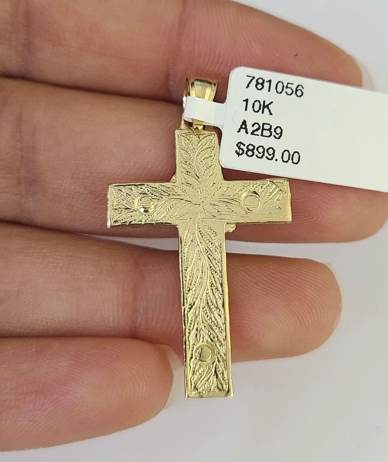 10K Gold Miami Cuban Chain Jesus Cross 18"-28" 3mm Pendant Necklace SET Charm - Image 7