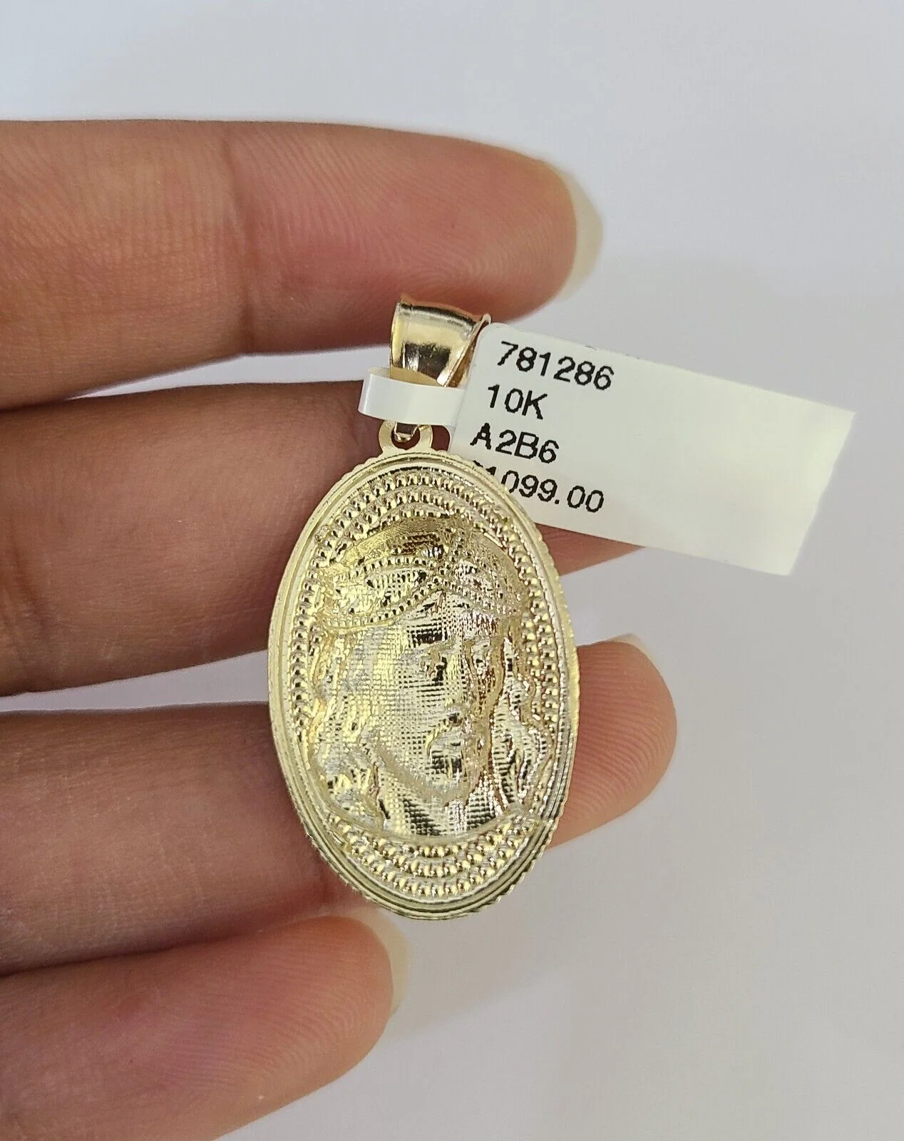 10K Gold Miami Cuban Chain Jesus Head 18"-28" 3mm Pendant Necklace SET Charm - Image 7