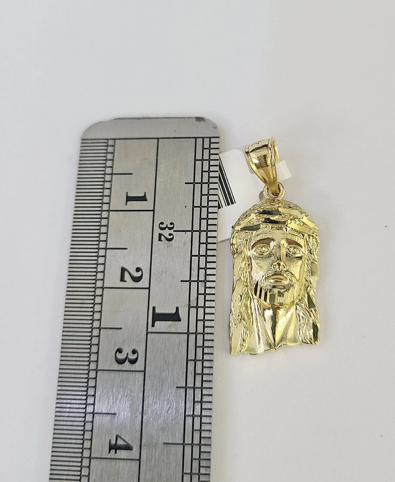 10K Gold Miami Cuban Chain Jesus Head 18"-28" 3mm REAL Pendant Necklace SET - Image 6
