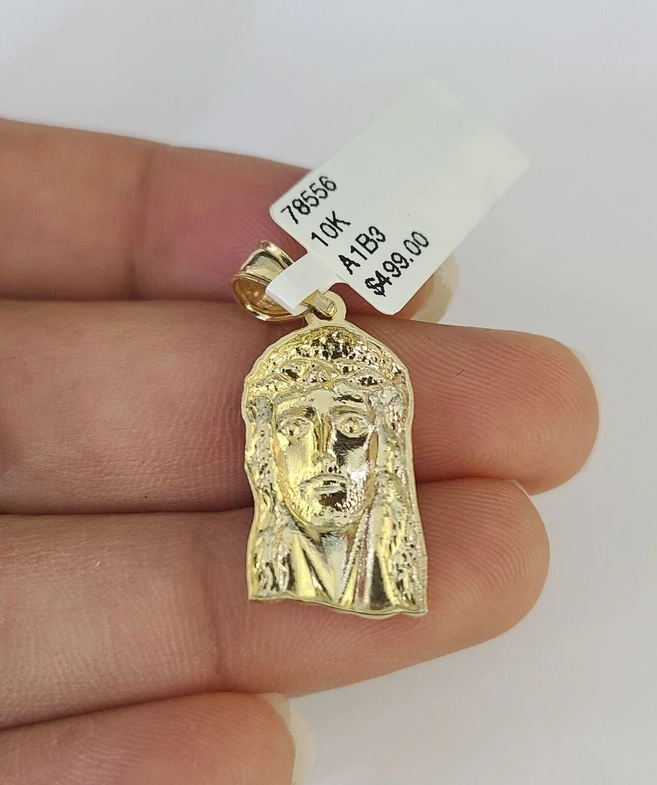 10K Gold Miami Cuban Chain Jesus Head 18"-28" 3mm REAL Pendant Necklace SET - Image 7