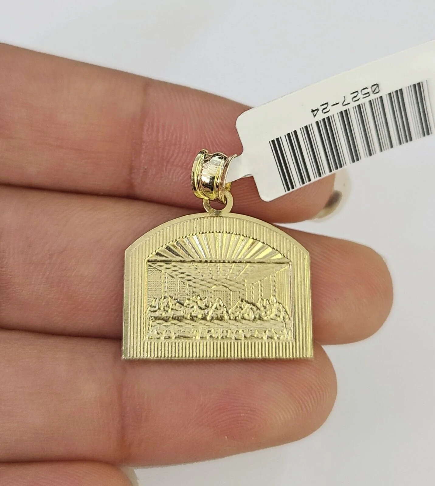 10K Gold Miami Cuban Chain Last Supper Charm 18"-28" 3mm REAL Pendant Necklace - Image 7