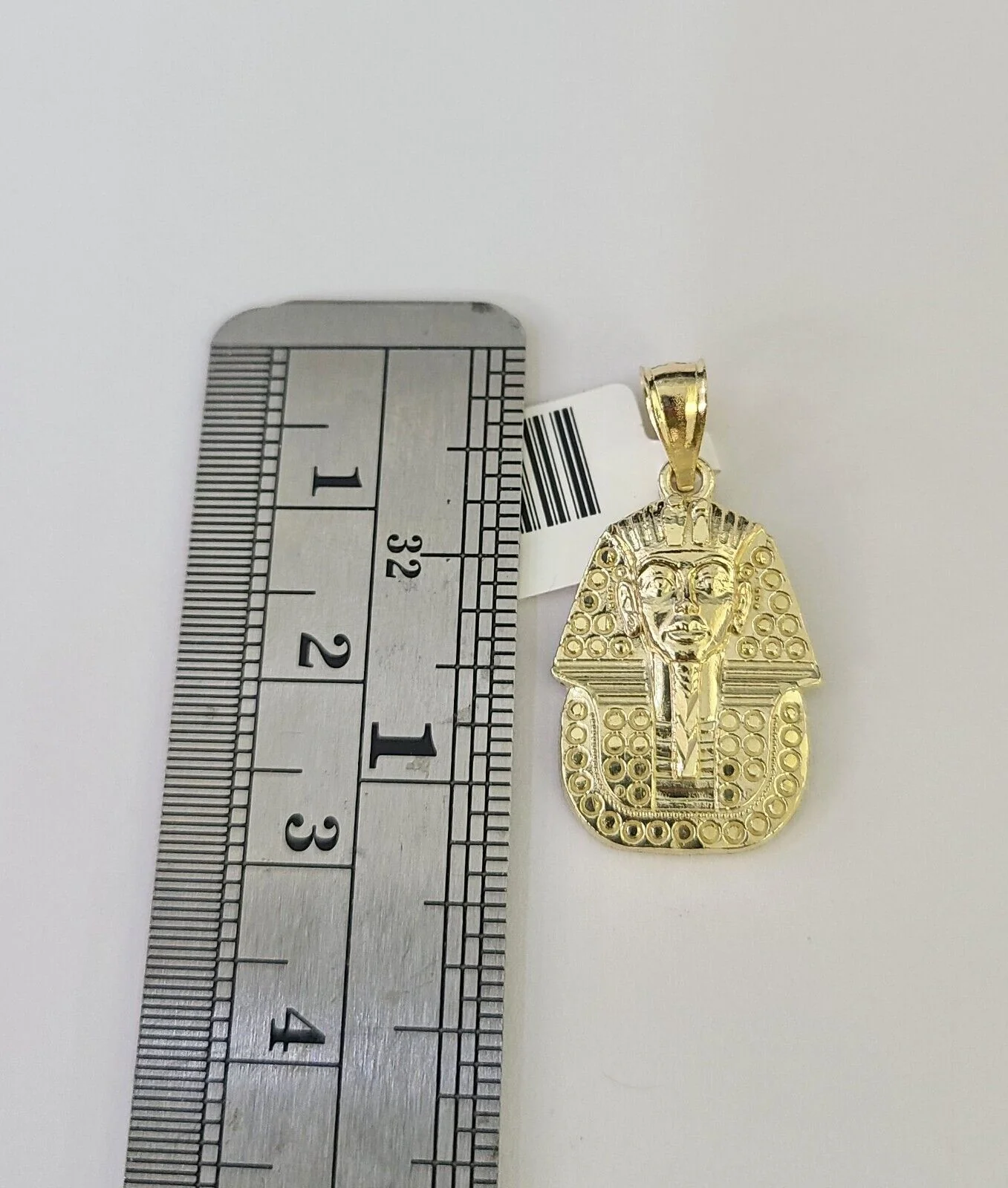 10K Gold Miami Cuban Chain Pharaoh 18"-28" 3mm REAL Pendant Necklace SET - Image 2