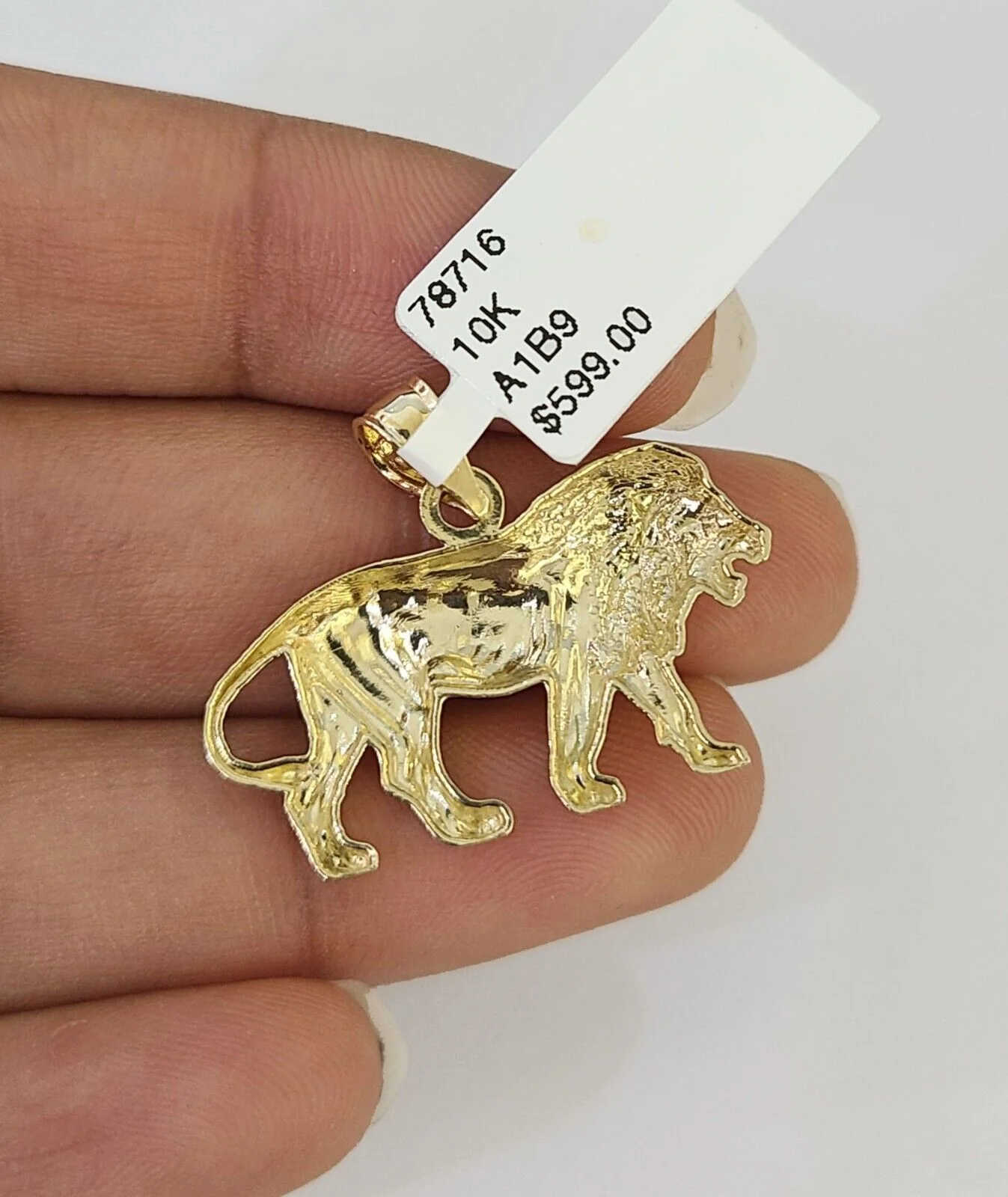 10K Gold Miami Cuban Chain Roaring Lion 18"-28" 3mm REAL Pendant Necklace SET - Image 7