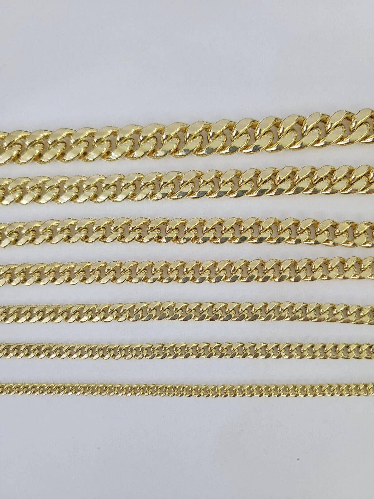 10k Gold Miami Cuban Link Chain Necklace 3mm-10mm 20-30 Inches 10kt Real Yellow - Image 8