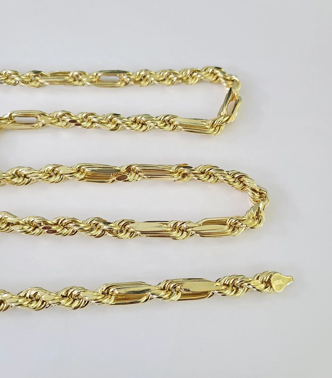 10k Gold Milano Rope Chain Necklace 24" 7mm 10kt Yellow Gold REAL - Image 4