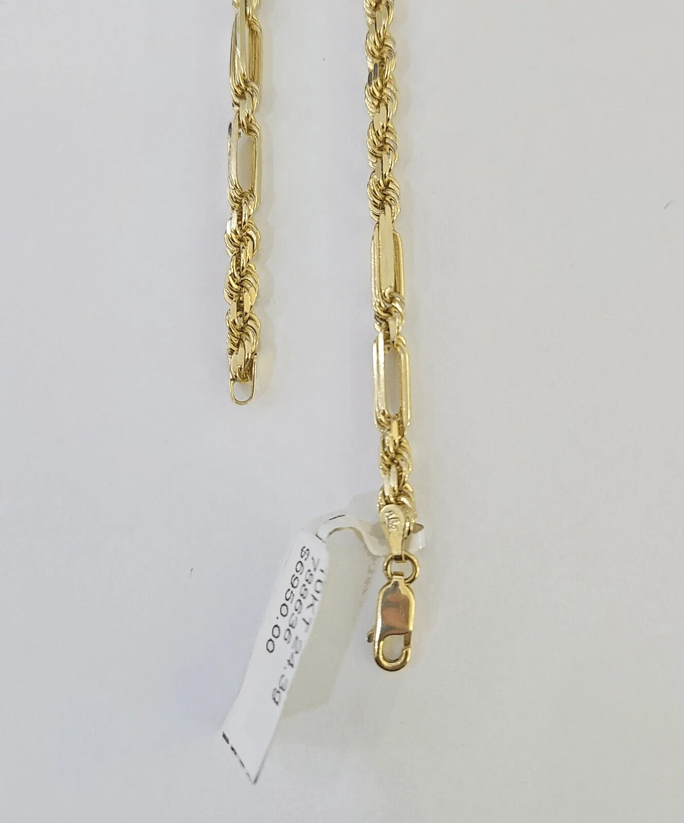 10k Gold Milano Rope chain Solid 4mm 20 Inches Yellow Gold Necklace Real - Image 4