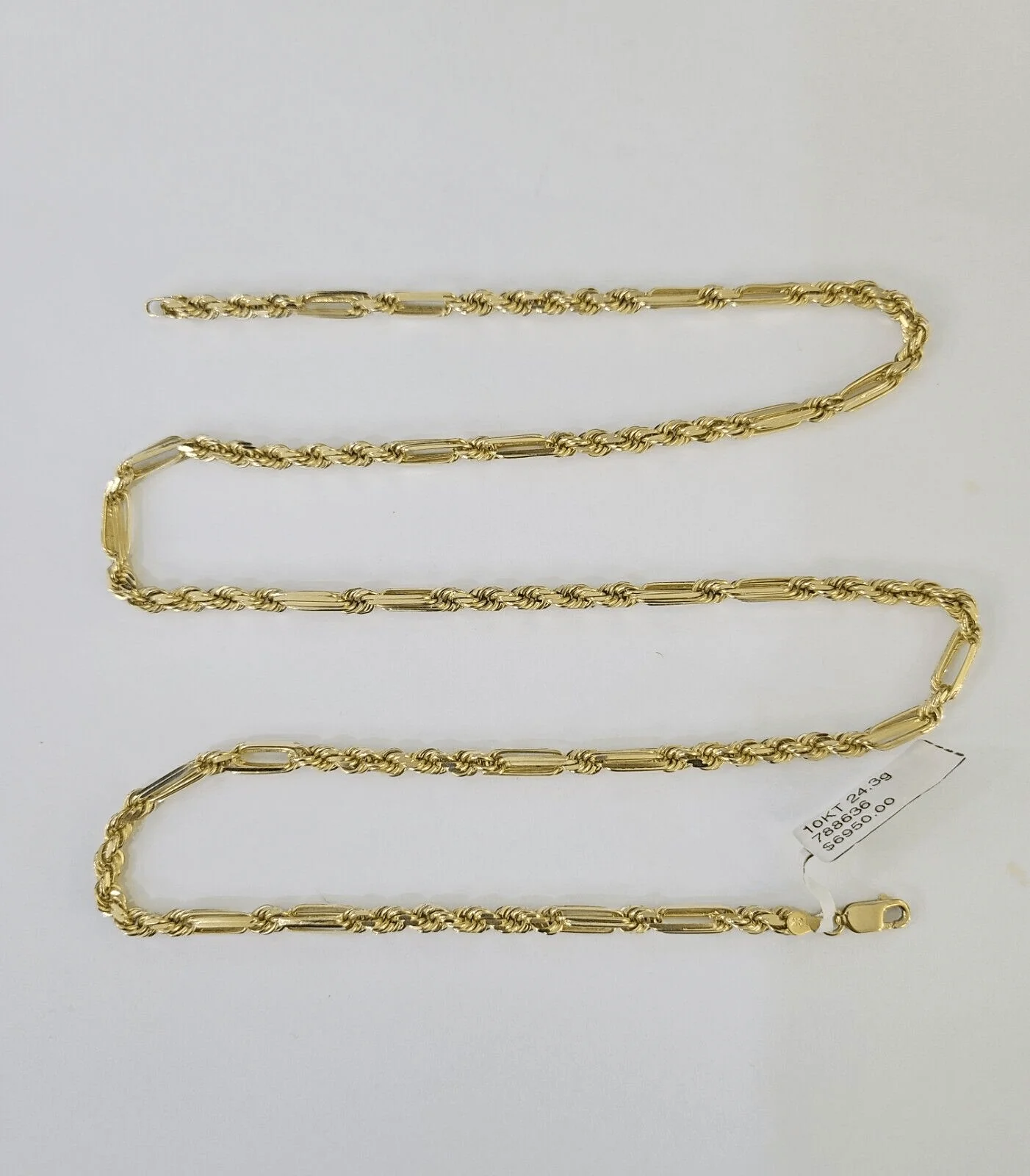 10k Gold Milano Rope chain Solid 4mm 20 Inches Yellow Gold Necklace Real - Image 5