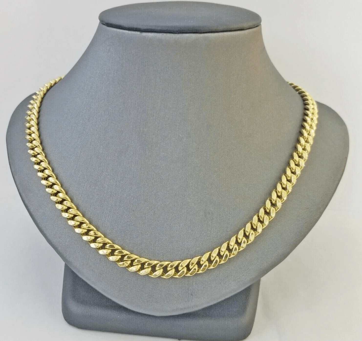 10k Gold Necklace 7mm 20 Inch Miami Cuban Link Chain REAL 10kt yellow Gold Men's - Image 8