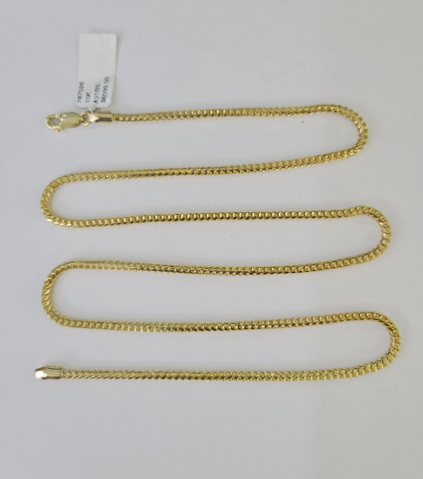 10K Gold Palm Chain Solid 2mm 18" 20" 22" 24" 26" Yellow Gold Real Men Women - Image 5