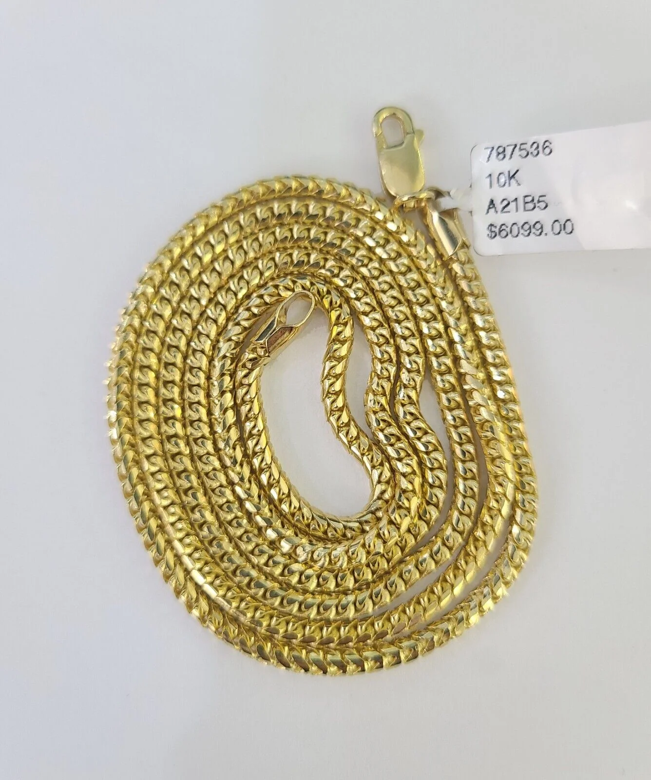 10K Gold Palm Chain Solid 2mm 18" 20" 22" 24" 26" Yellow Gold Real Men Women - Image 6