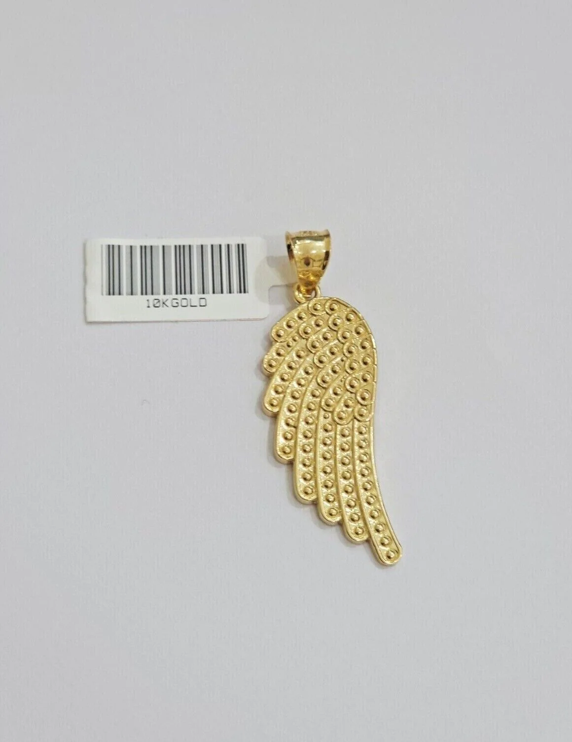 10k Gold Rope Chain Angel Wing Charm Pendant Set 18-28'' Inch 3mm Necklace REAL - Image 10