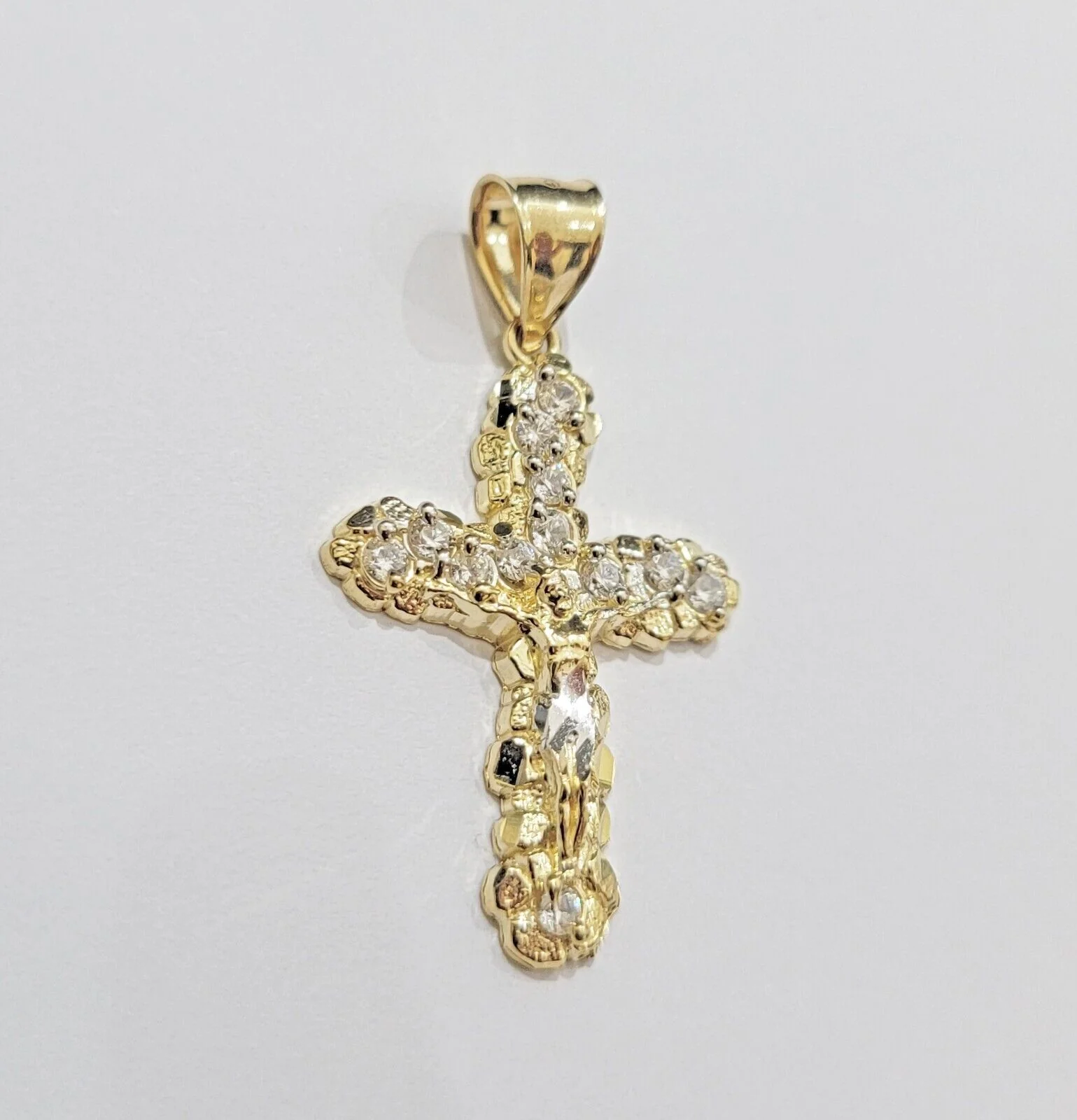 10k Gold Rope Chain Jesus Cross Charm Pendant Set 18-28" inch 4mm Necklace, REAL - Image 5