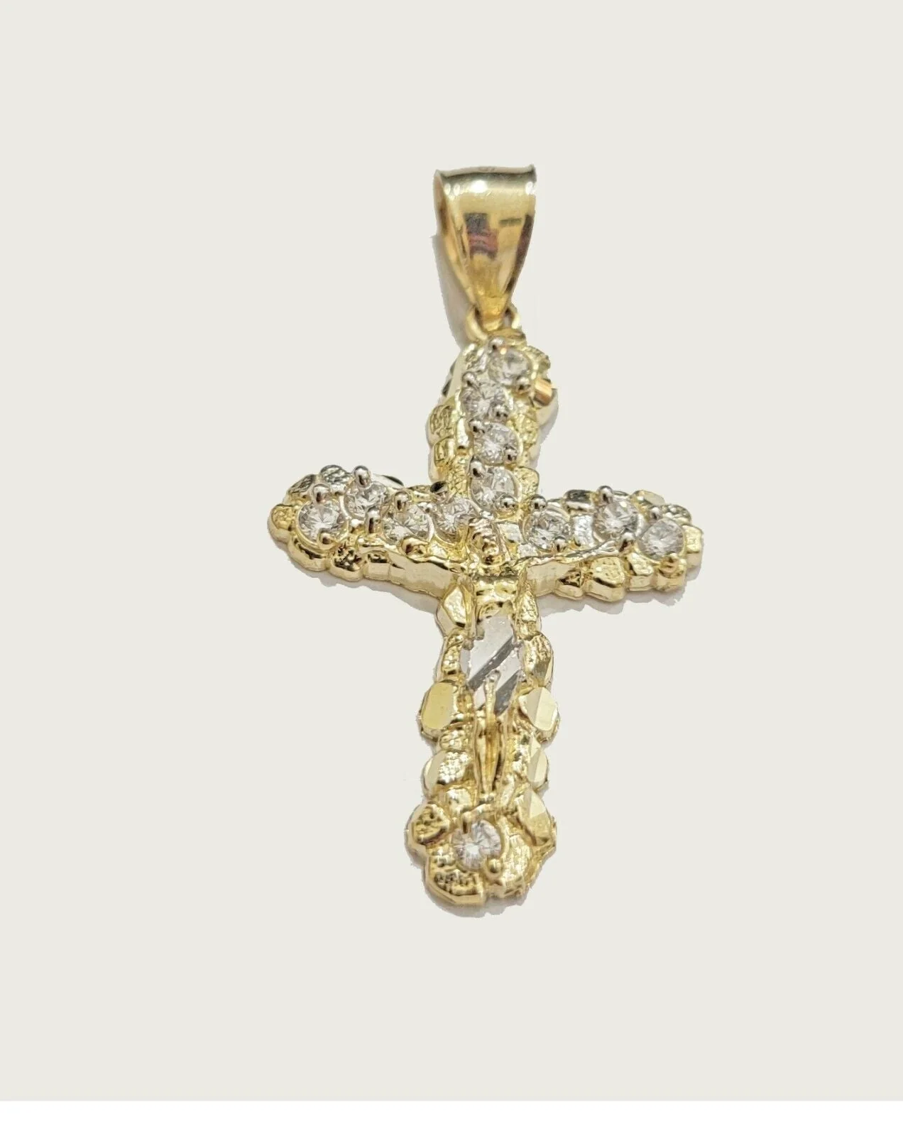 10k Gold Rope Chain Jesus Cross Charm Pendant Set 18-28" inch 4mm Necklace, REAL - Image 8