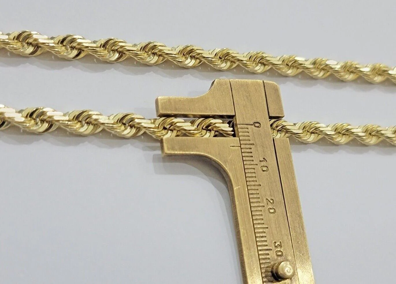 10k Gold Rope Chain Necklace 6mm 24 Inch SOLID Mens 10kt Yellow Gold Strong,REAL - Image 3