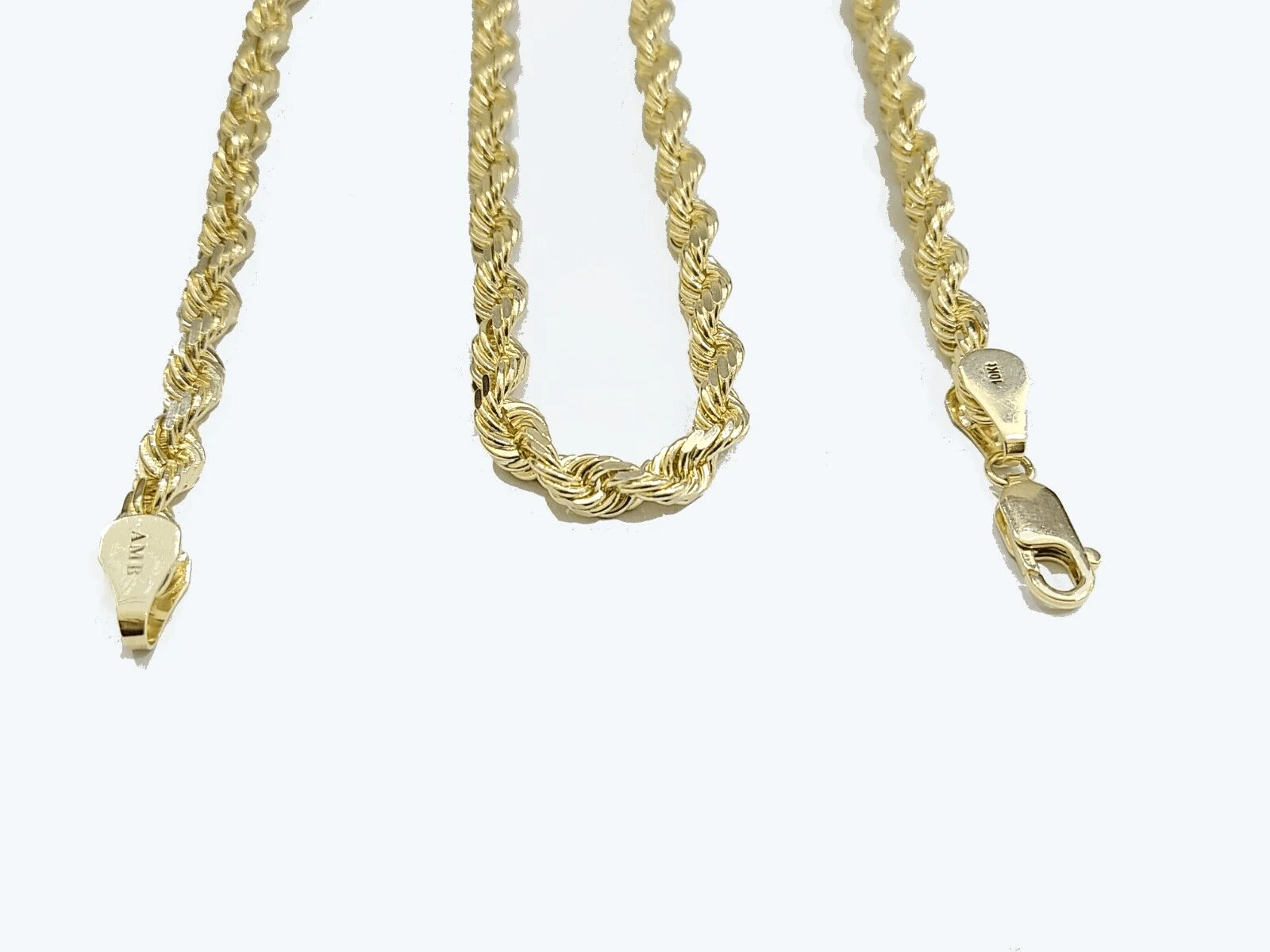 10k Gold Rope Chain Necklace 6mm 24 Inch SOLID Mens 10kt Yellow Gold Strong,REAL - Image 6