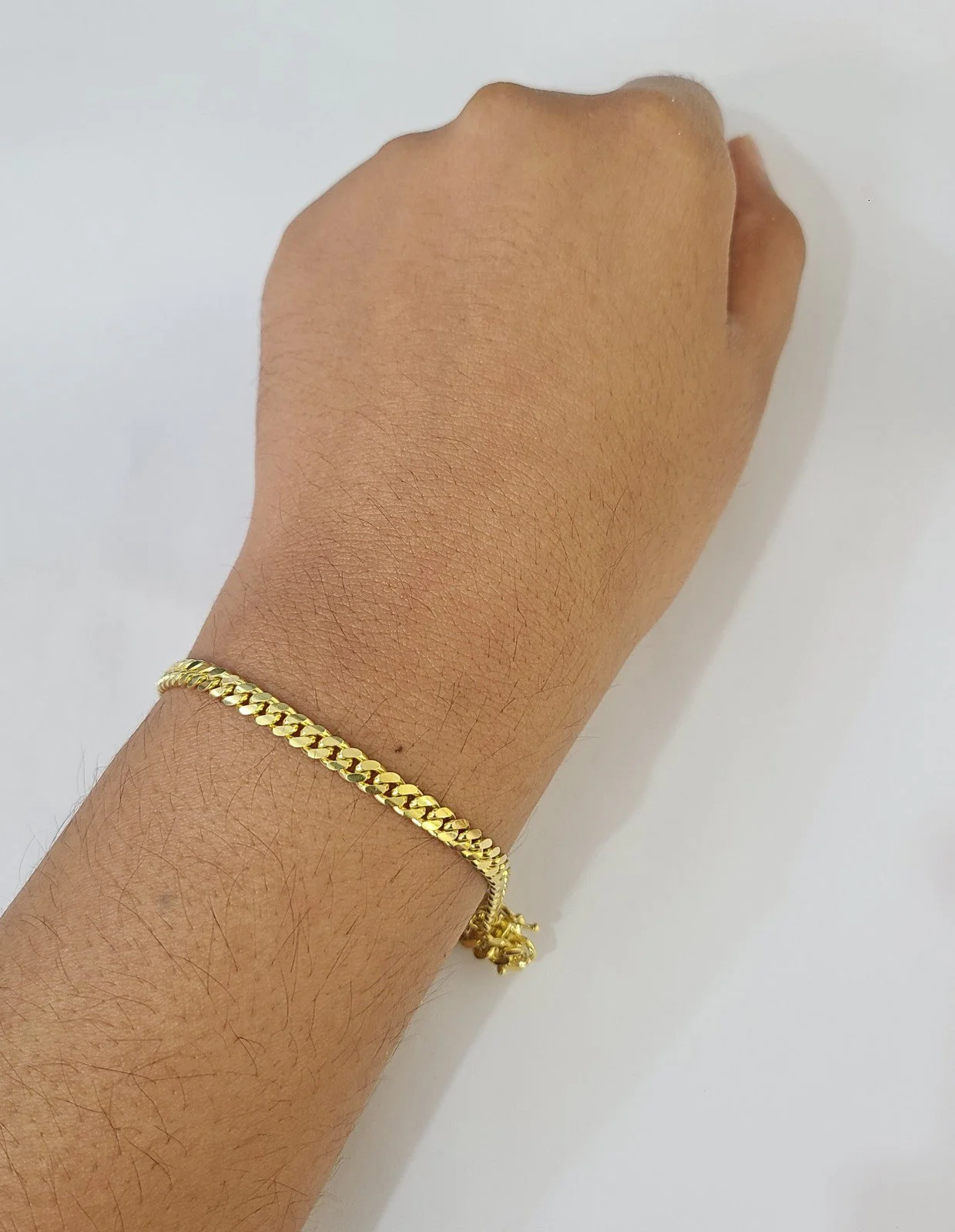 10k Gold Solid Bracelet Miami Cuban Link 3mm 8" REAL 10k Yellow Gold - Image 2