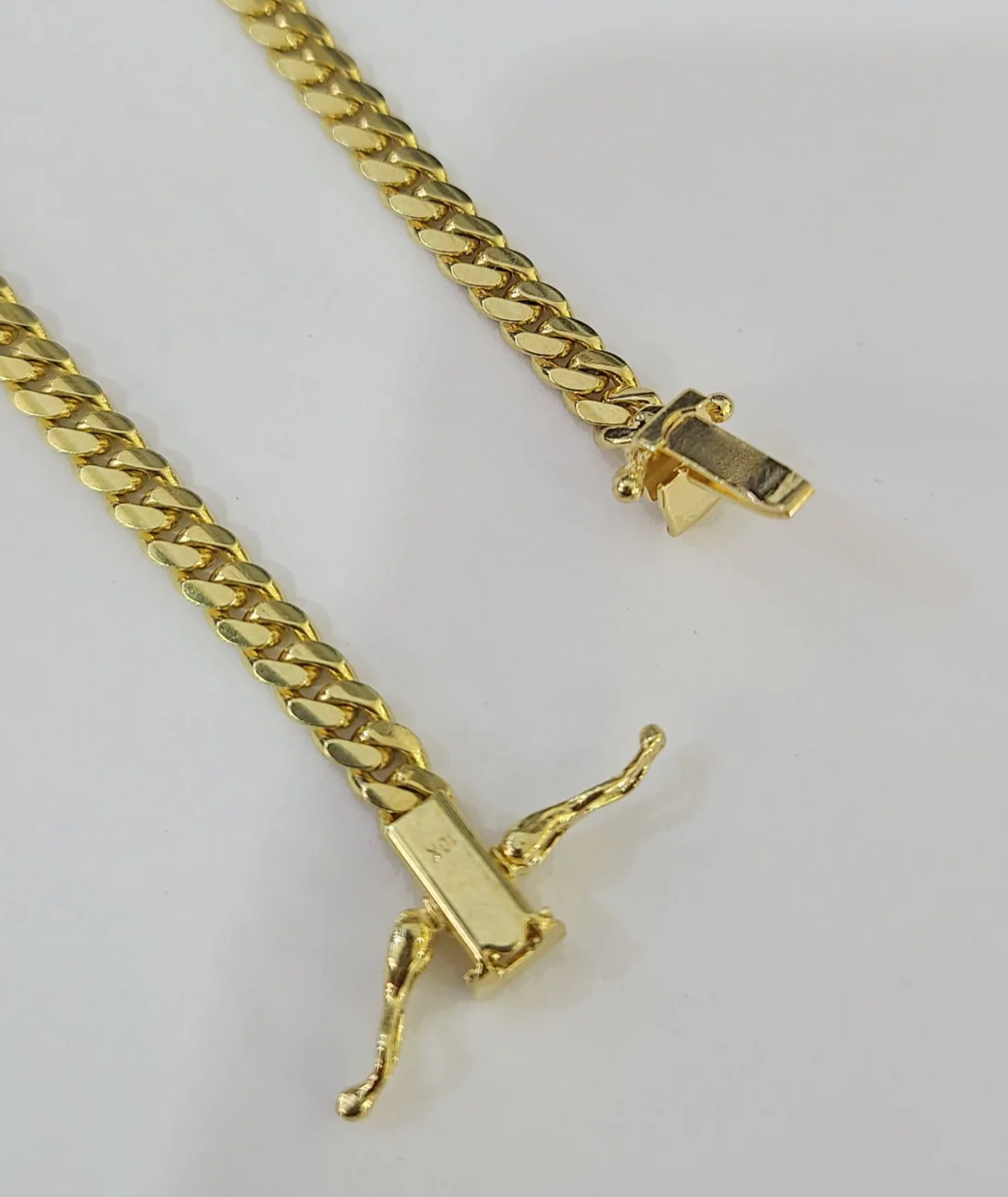 10k Gold Solid Bracelet Miami Cuban Link 3mm 8" REAL 10k Yellow Gold - Image 3