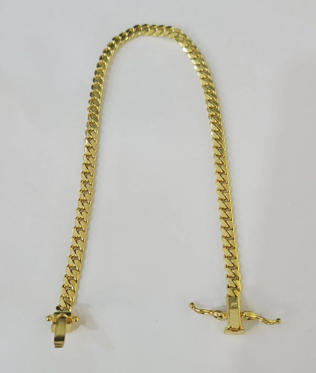 10k Gold Solid Bracelet Miami Cuban Link 3mm 8" REAL 10k Yellow Gold - Image 4