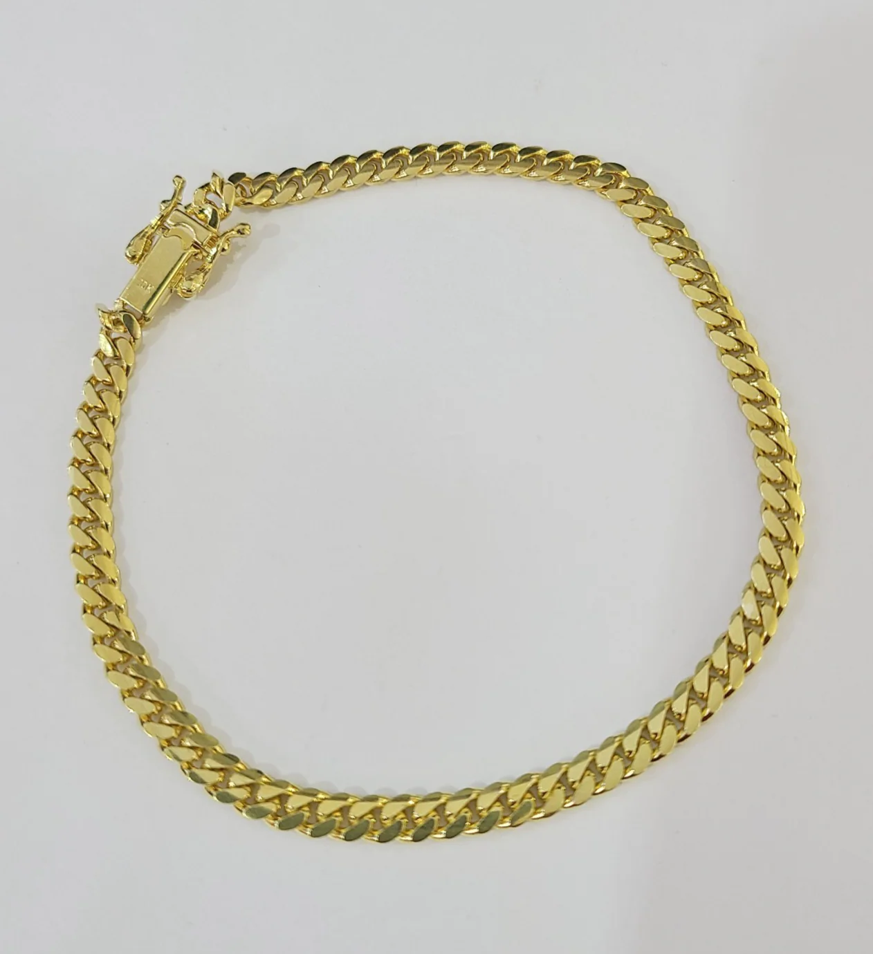 10k Gold Solid Bracelet Miami Cuban Link 3mm 8" REAL 10k Yellow Gold - Image 6