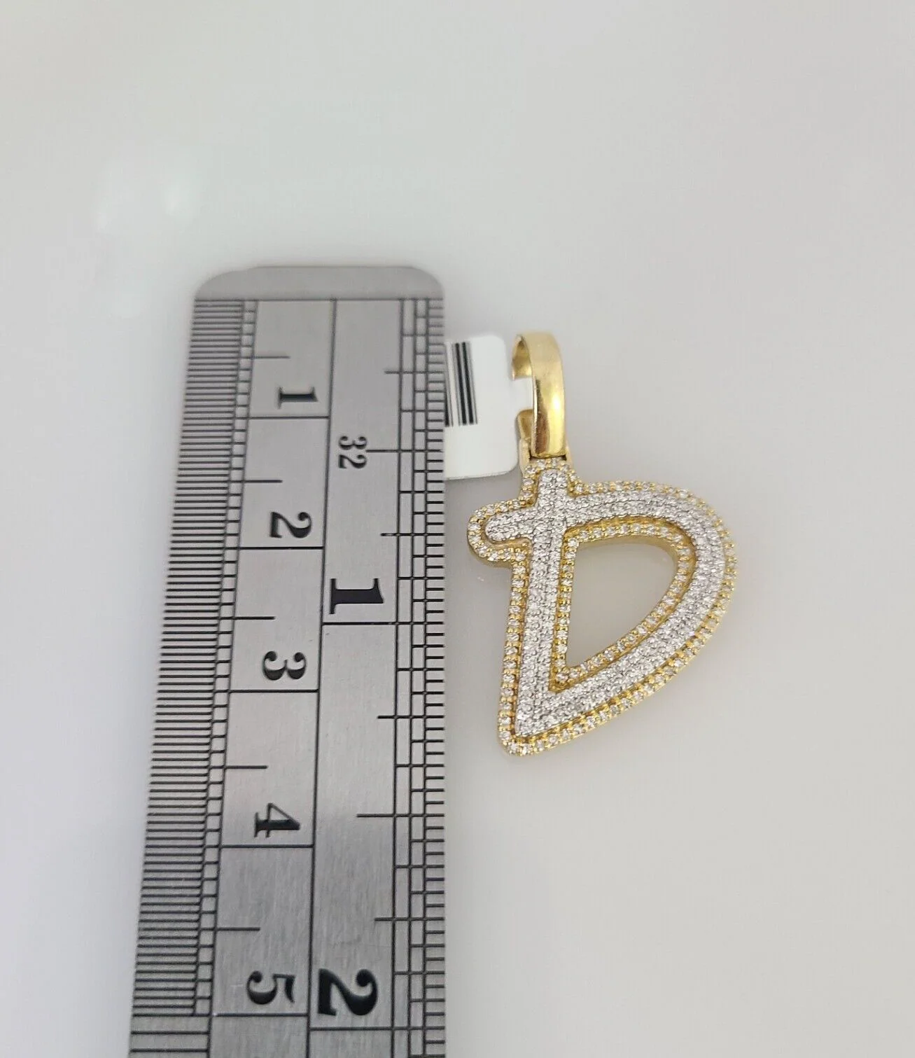 10k Gold Solid Miami Cuban Chain Diamond D Initial Pendant 2.5mm 18"-24" Set - Image 5
