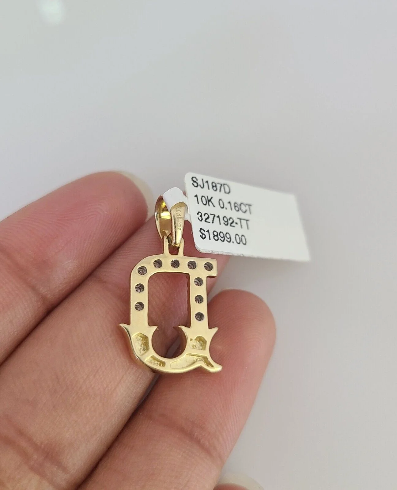 10k Gold Solid Miami Cuban Chain Diamond D Initial Pendant 2.5mm 18"-24" Set - Image 7