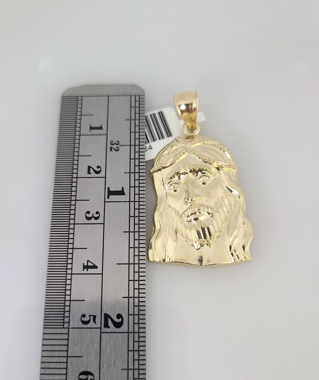 10k Gold Solid Miami Cuban Chain Necklace Jesus Head Pendant 2.5mm 18-24" Set - Image 3