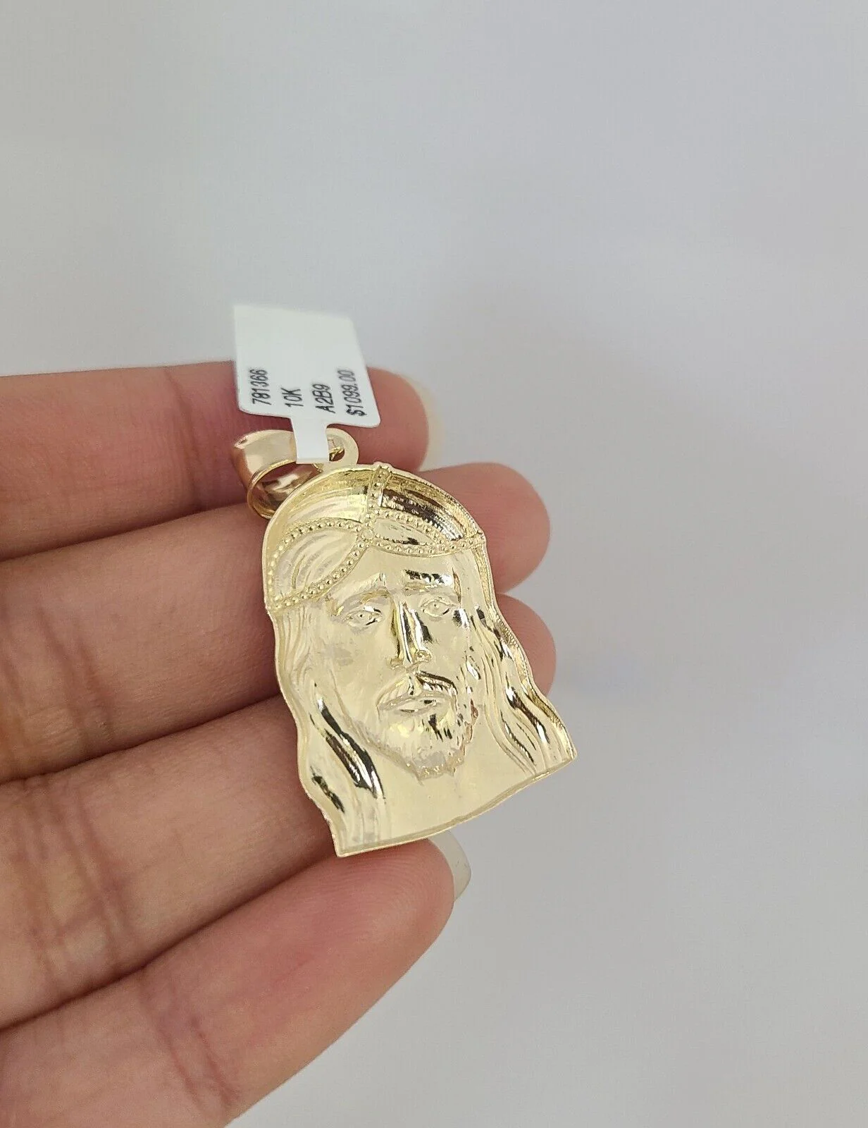 10k Gold Solid Miami Cuban Chain Necklace Jesus Head Pendant 2.5mm 18-24" Set - Image 6