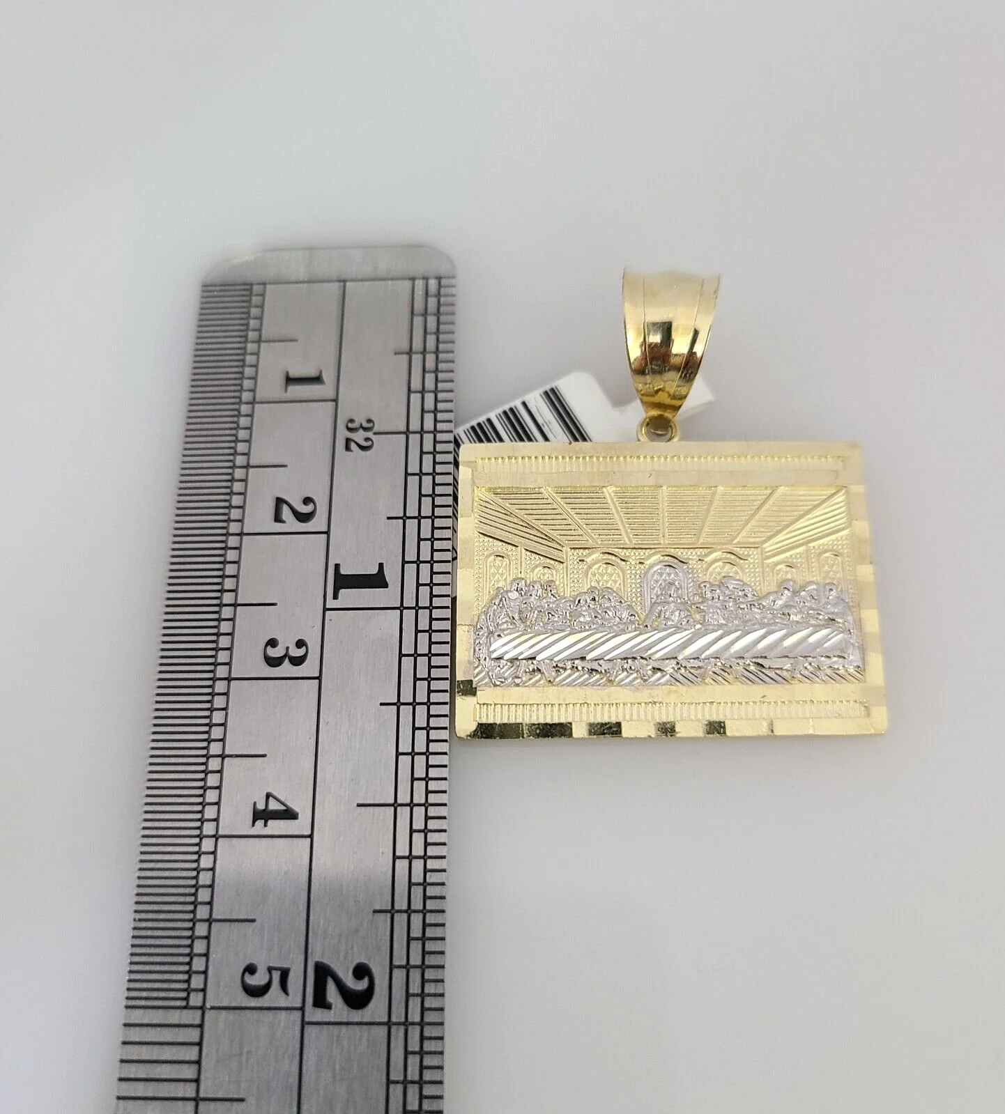 10k Gold Solid Miami Cuban Necklace Last Supper Pendant 2.5mm 18-24" Chain Set - Image 7