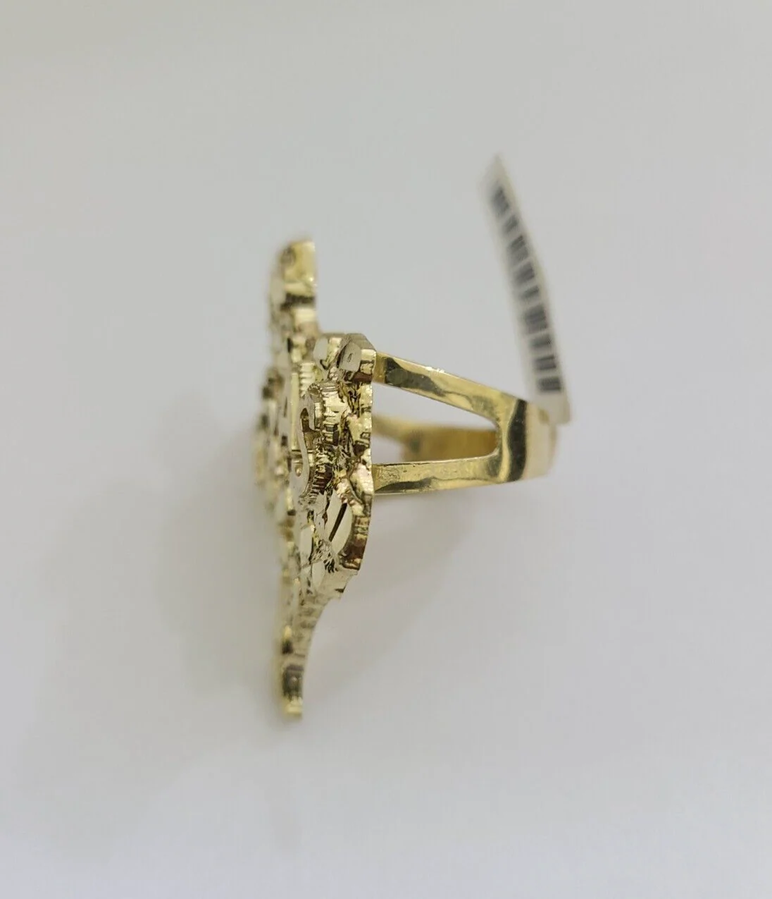 10k Gold Texas Map Nugget Ring Casual Men's Band New REAL Yellow All Sizes - Image 3