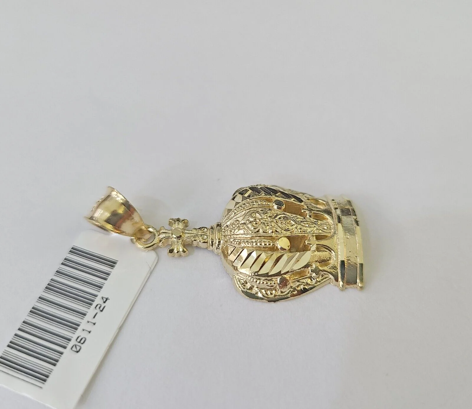 10K Imperial Crown Charm Pendant Real Yellow Gold Royal 1.5" Inch 10kt - Image 6