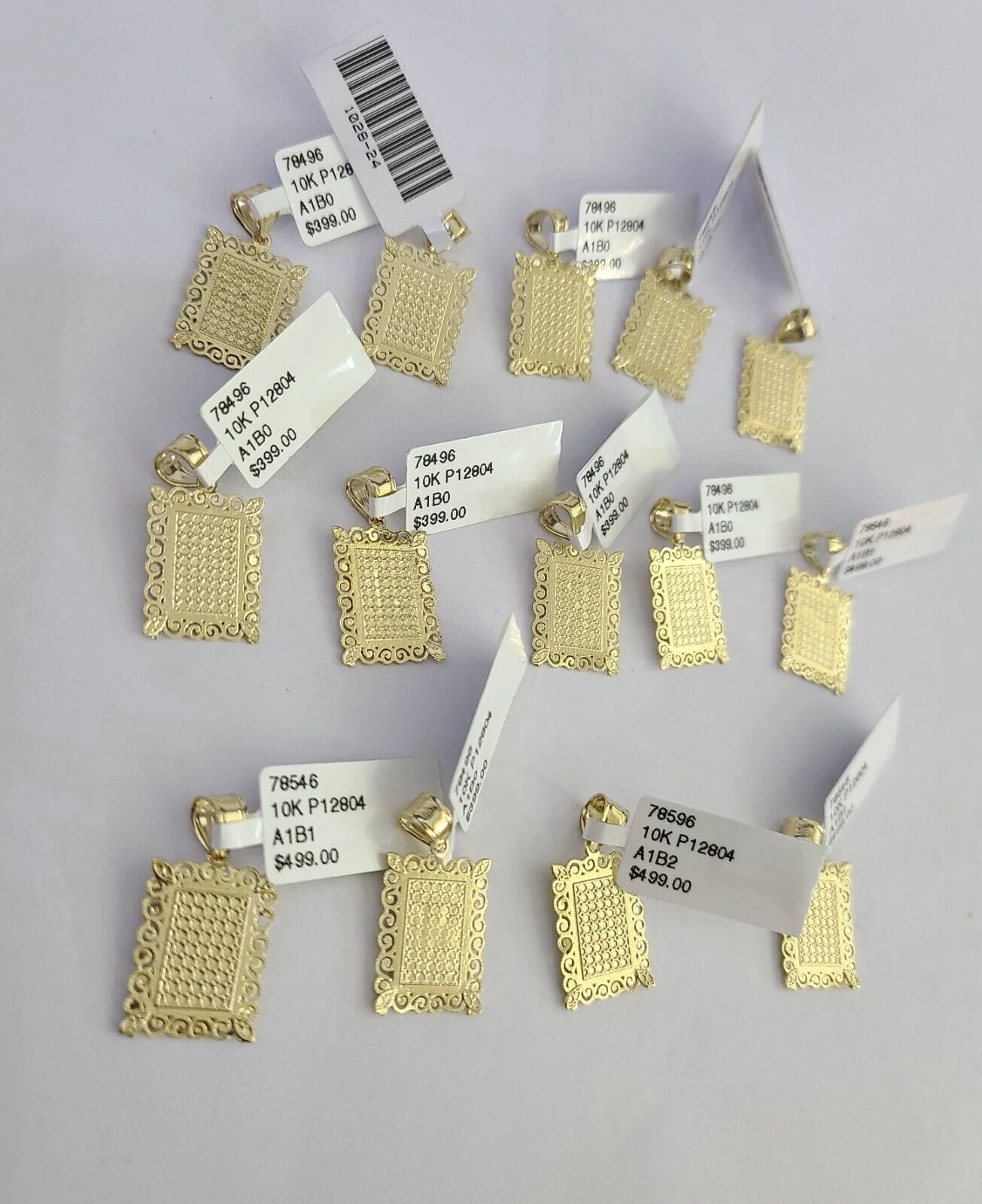 10k Initials Charm Pendant A-Z Alphabets Men Women Real Yellow Gold Genuine - Image 6