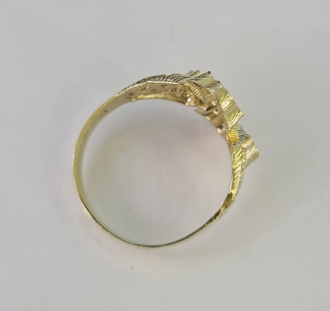 10k Jesus Cross Nugget Ring Casual Band Yellow Gold Genuine Brand New Religious All Sizes - Image 6