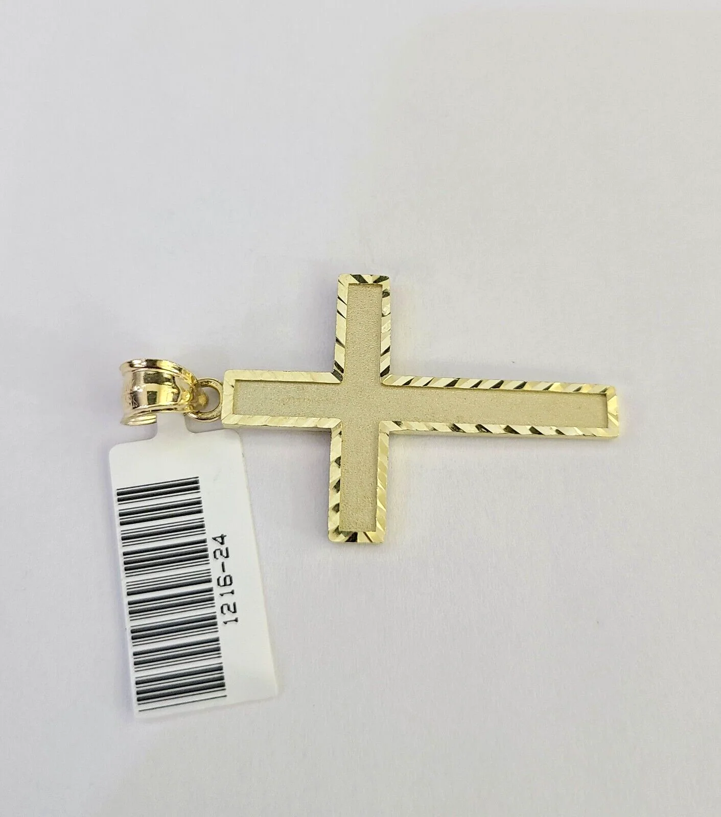 10K Jesus Cross Pendant Charm Yellow Gold Genuine Religious Real - Image 4