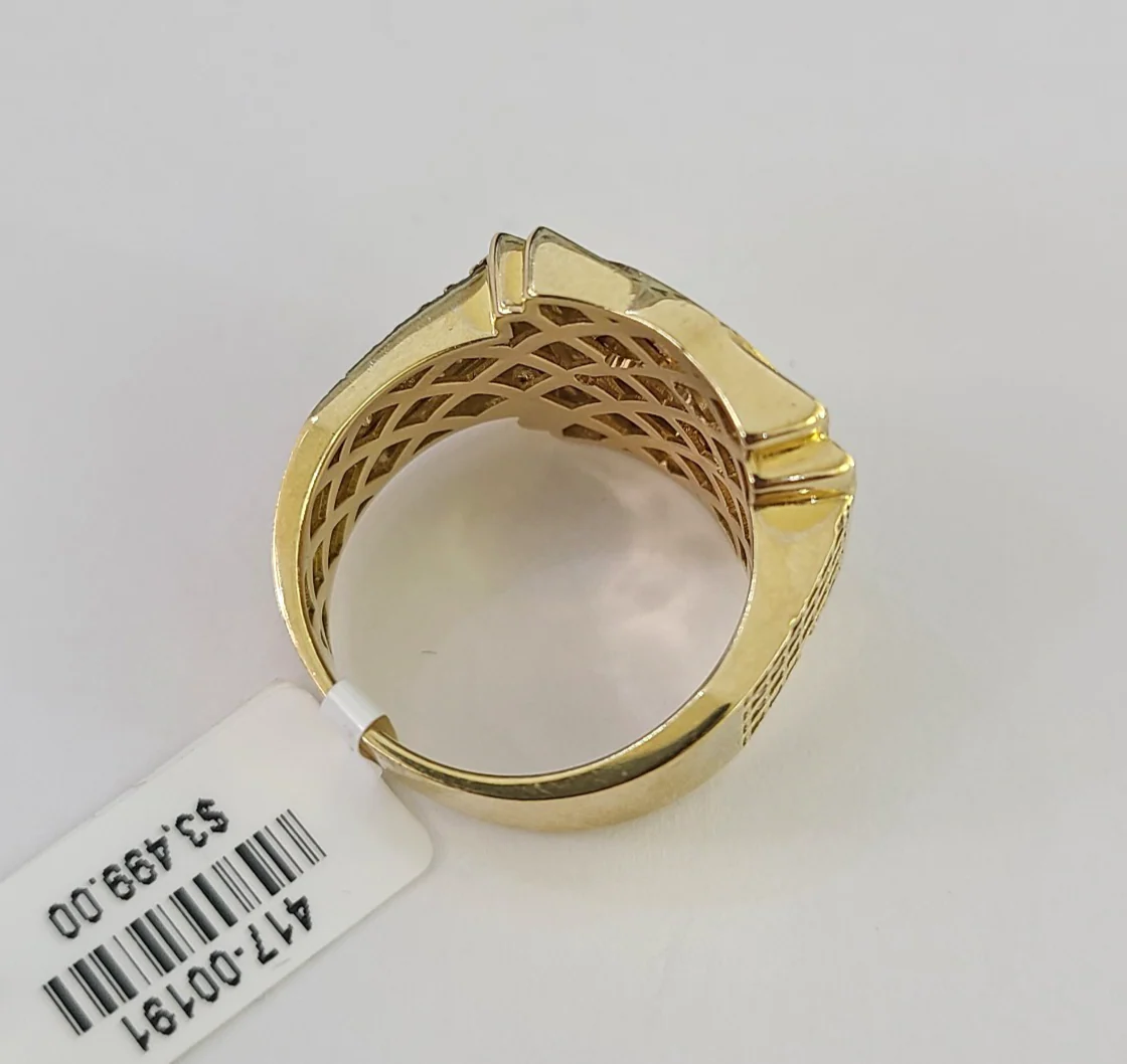 10k Jesus Cross Ring Casual Band Yellow Gold Genuine Brand New Religious All Sizes - Image 2
