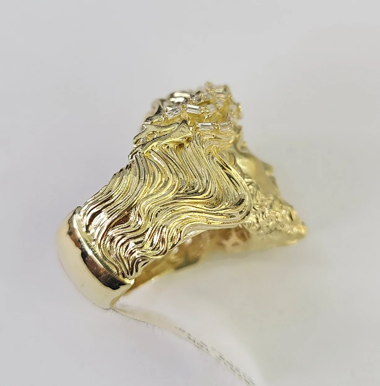 10k Jesus Head Ring Casual Band Yellow Gold Genuine Brand New Religious All Sizes - Image 4
