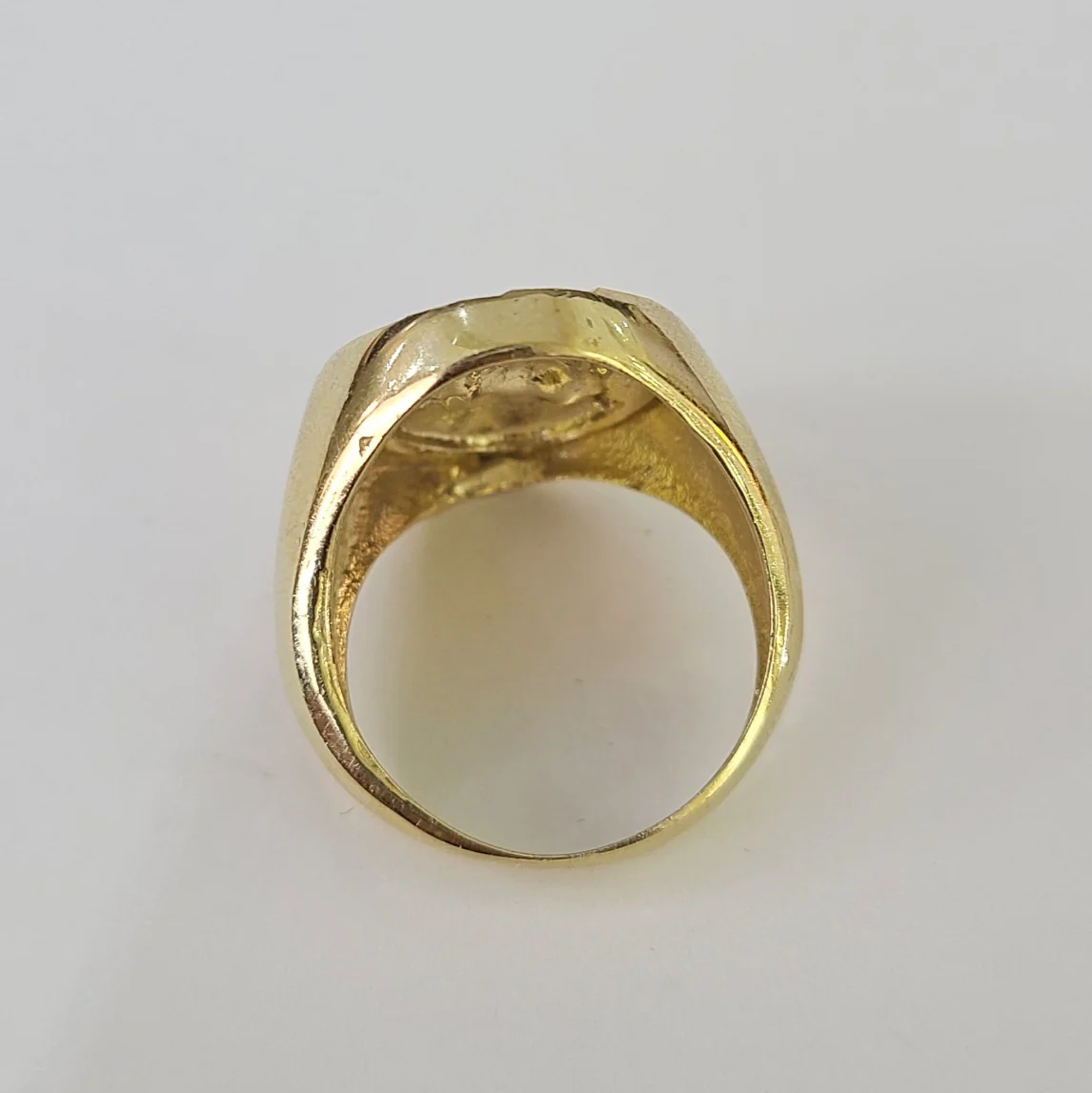 10k Jesus Head Ring Yellow Gold Men Real Genuine All Sizes - Image 3