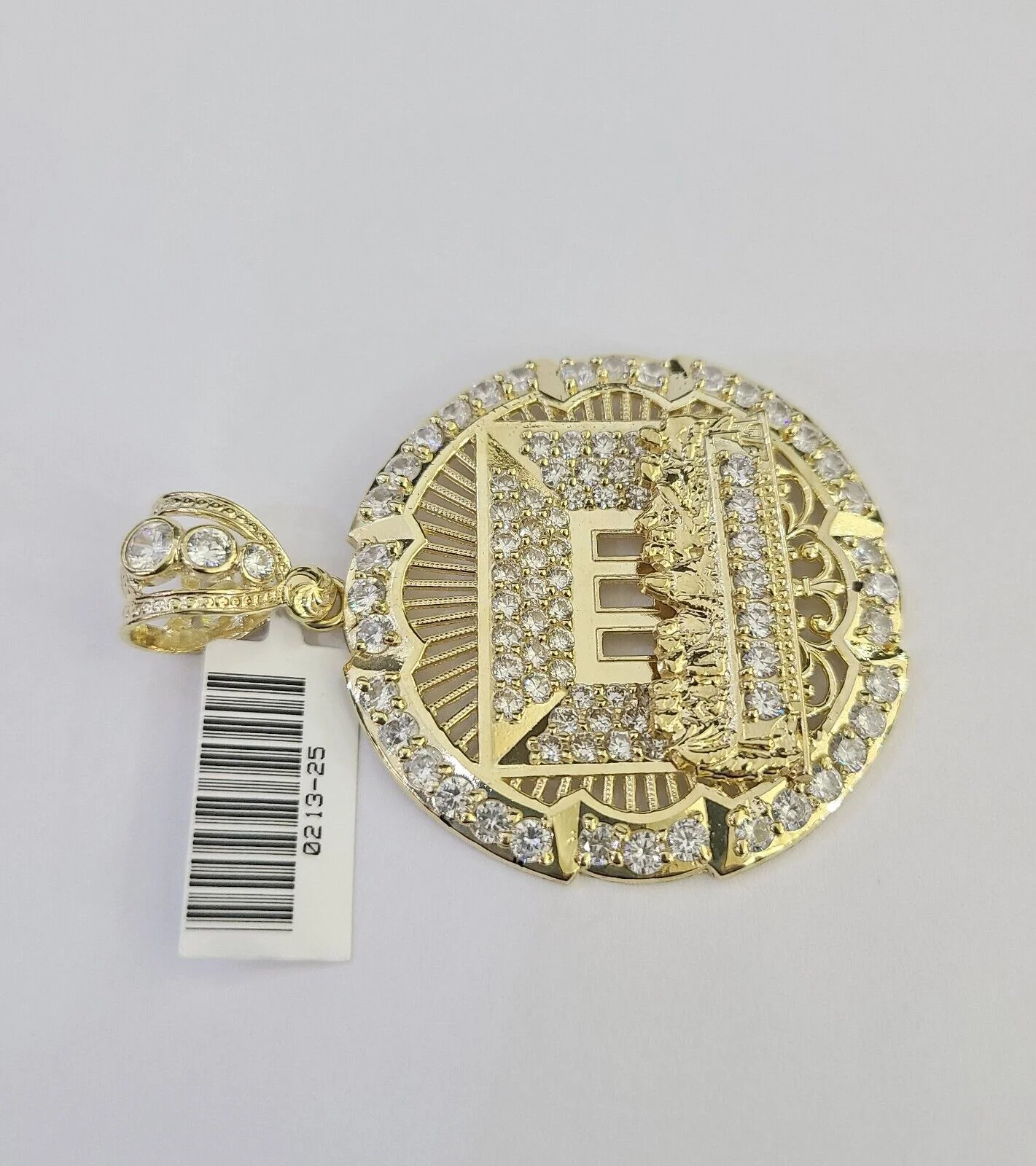 10k Last Supper Charm Pendant REAL 10Kt Religious Medallion Yellow Gold - Image 5