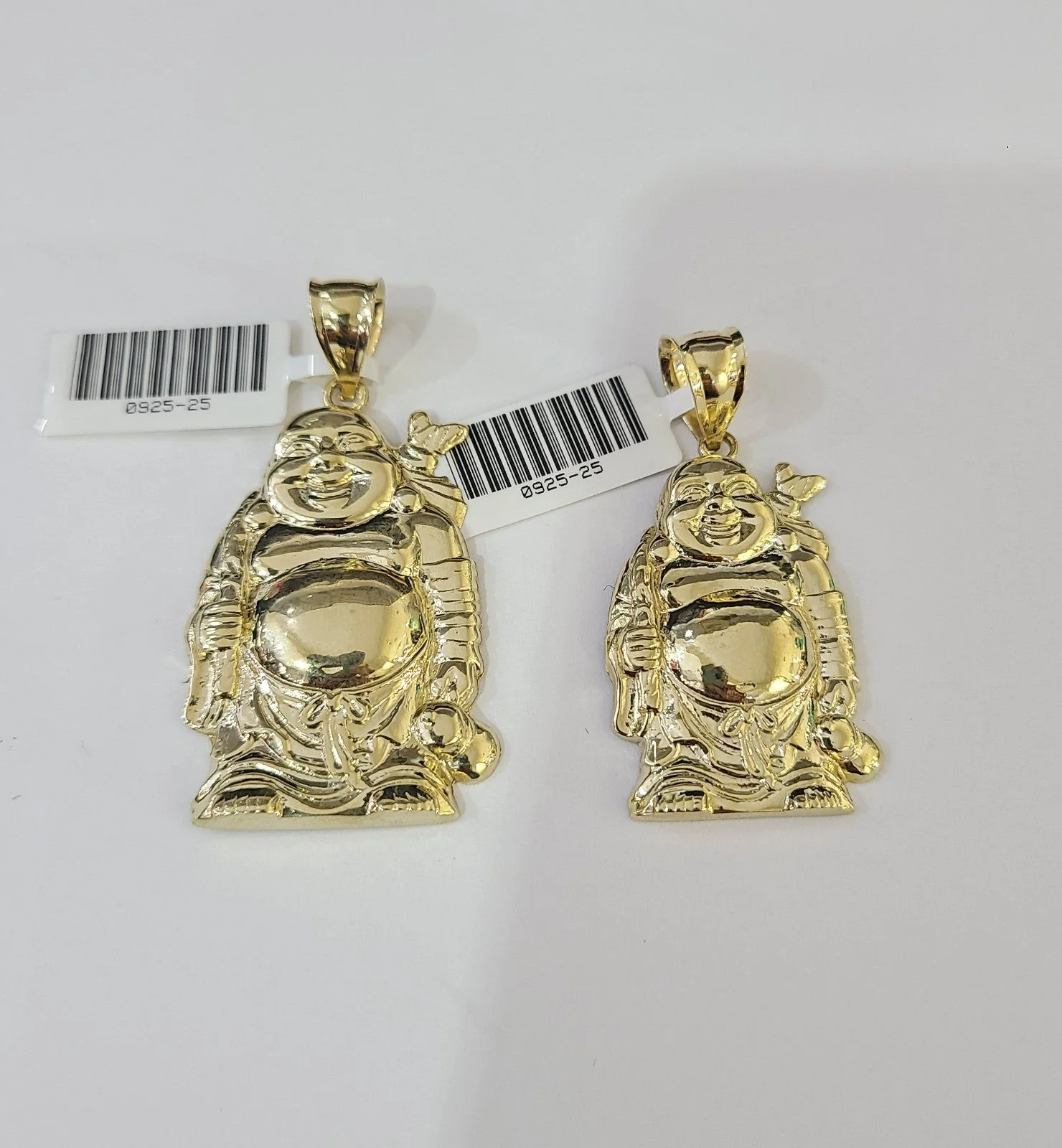 10k Laughing Buddha Charm Pendant REAL 10Kt Yellow Gold Genuine - Image 4