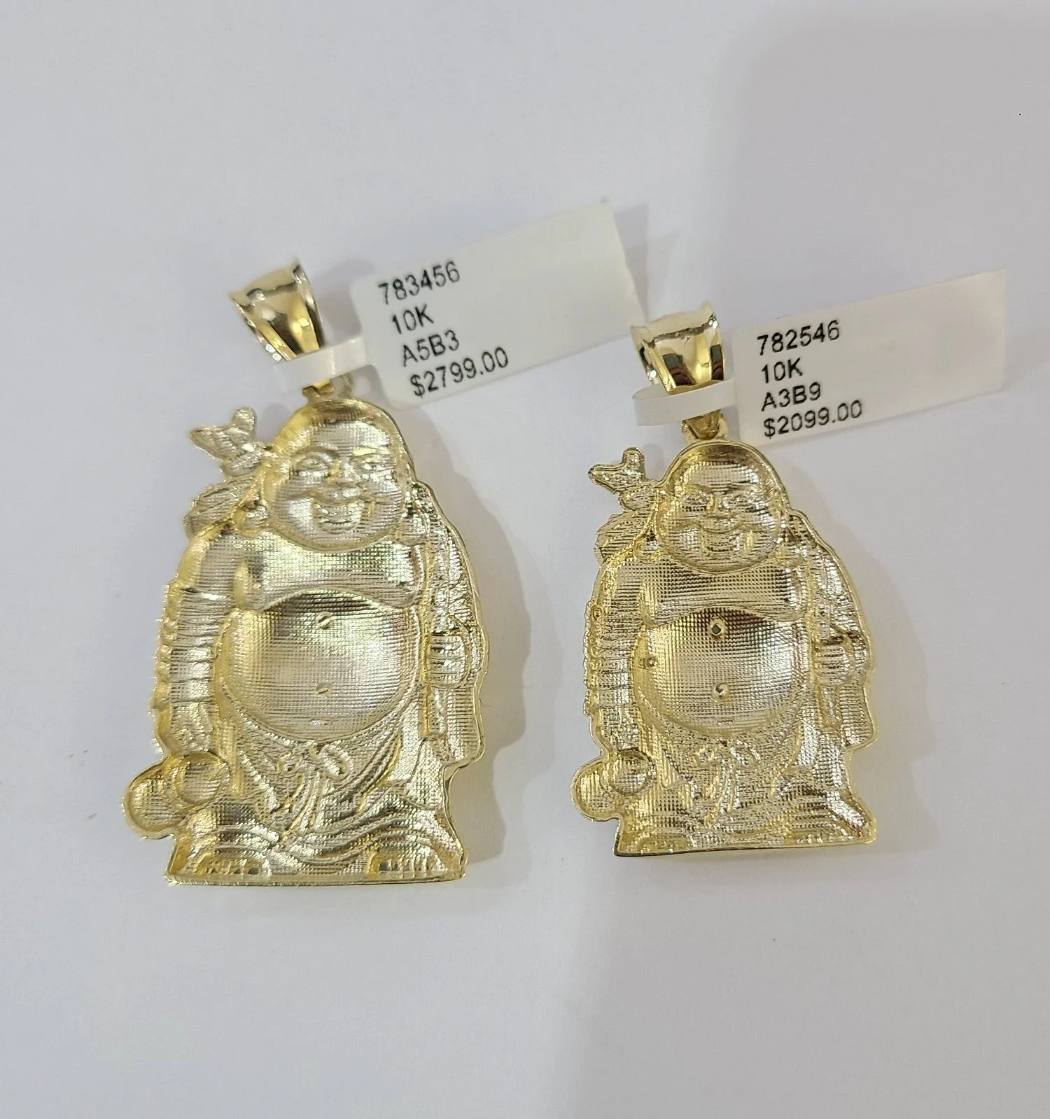 10k Laughing Buddha Charm Pendant REAL 10Kt Yellow Gold Genuine - Image 5