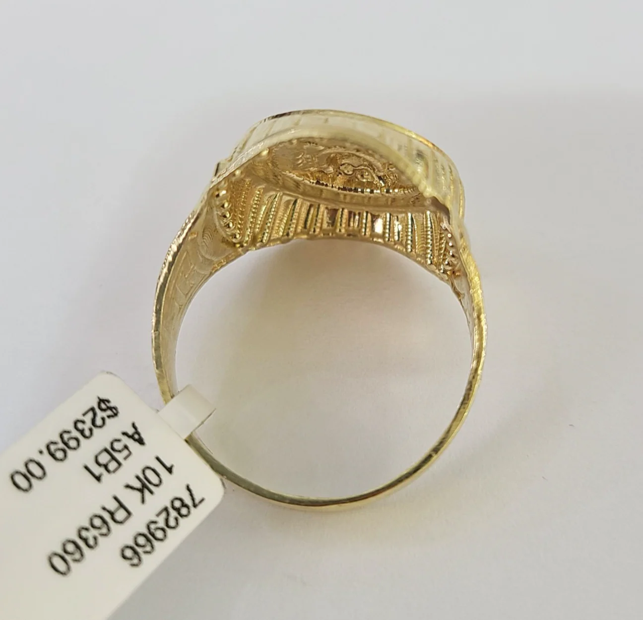 10k Medusa Head Ring Yellow Gold Men Real Genuine All Sizes - Image 2