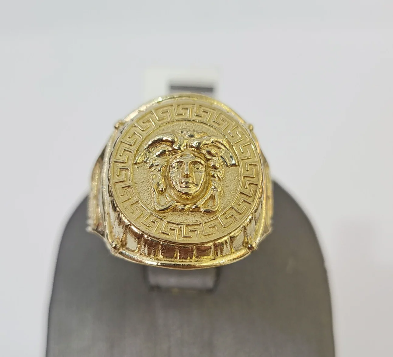 10k Medusa Head Ring Yellow Gold Men Real Genuine All Sizes - Image 3