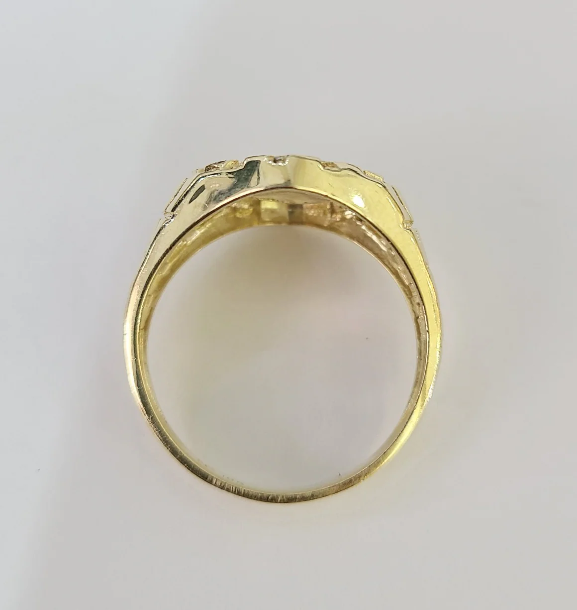 10k Medusa Head Ring Yellow Gold Men Real Genuine All Sizes - Image 2