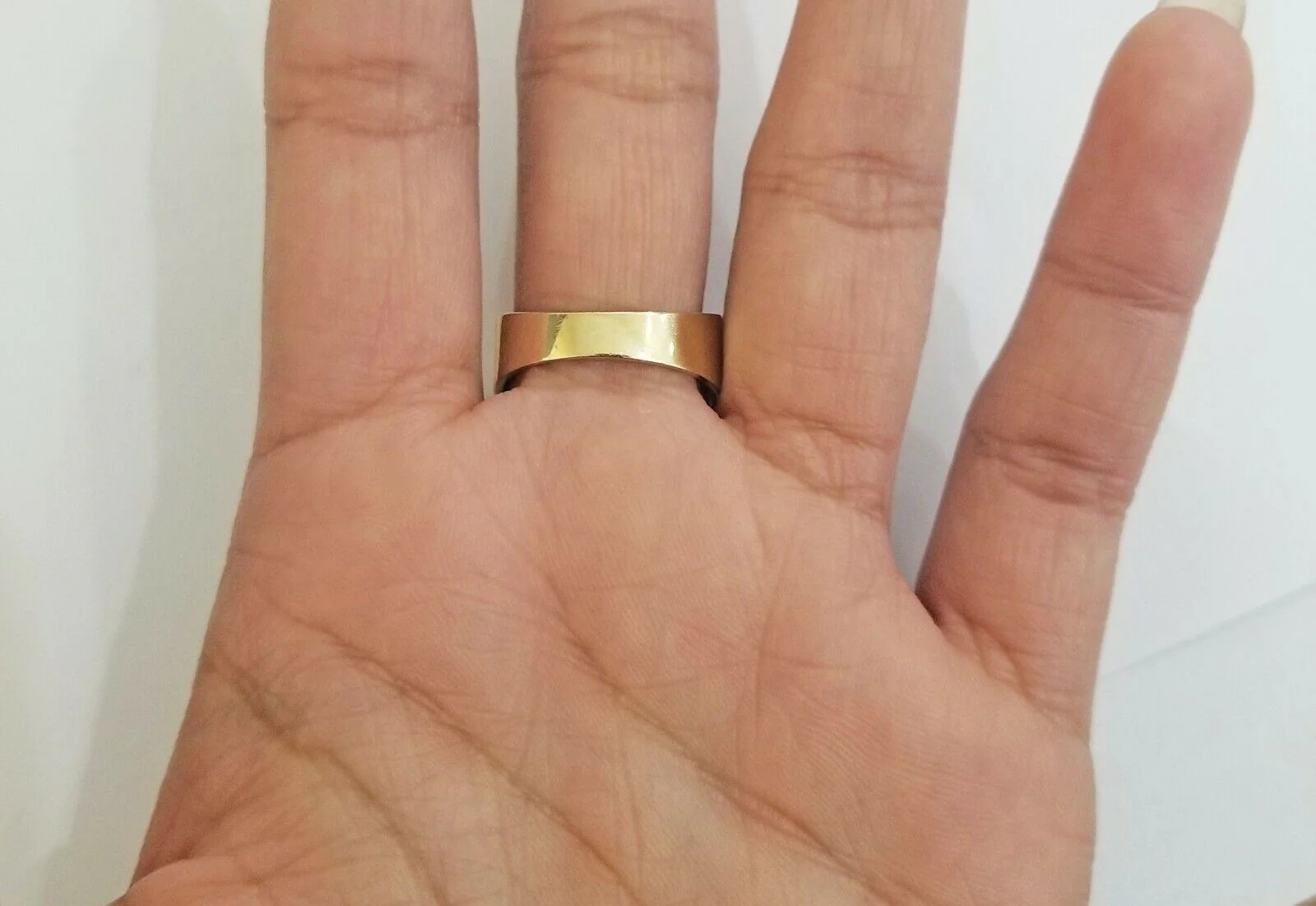 10k Men Yellow Gold prying hand Ring Sizable casual Square 10kt All Sizes - Image 5