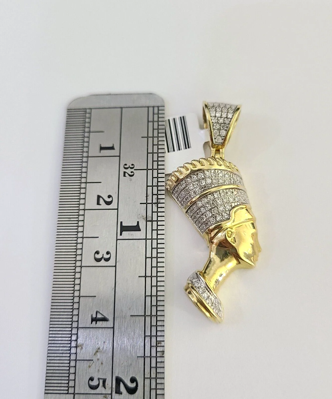 10k Miami Cuban Chain Diamond Egypt Queen Charm Set 4mm 18"-28" Necklace Gold - Image 2