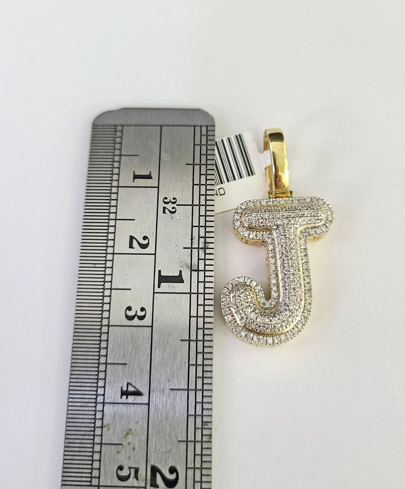 10k Miami Cuban Chain Diamond J Initial Charm Set 4mm 18"-28" Necklace Gold - Image 3