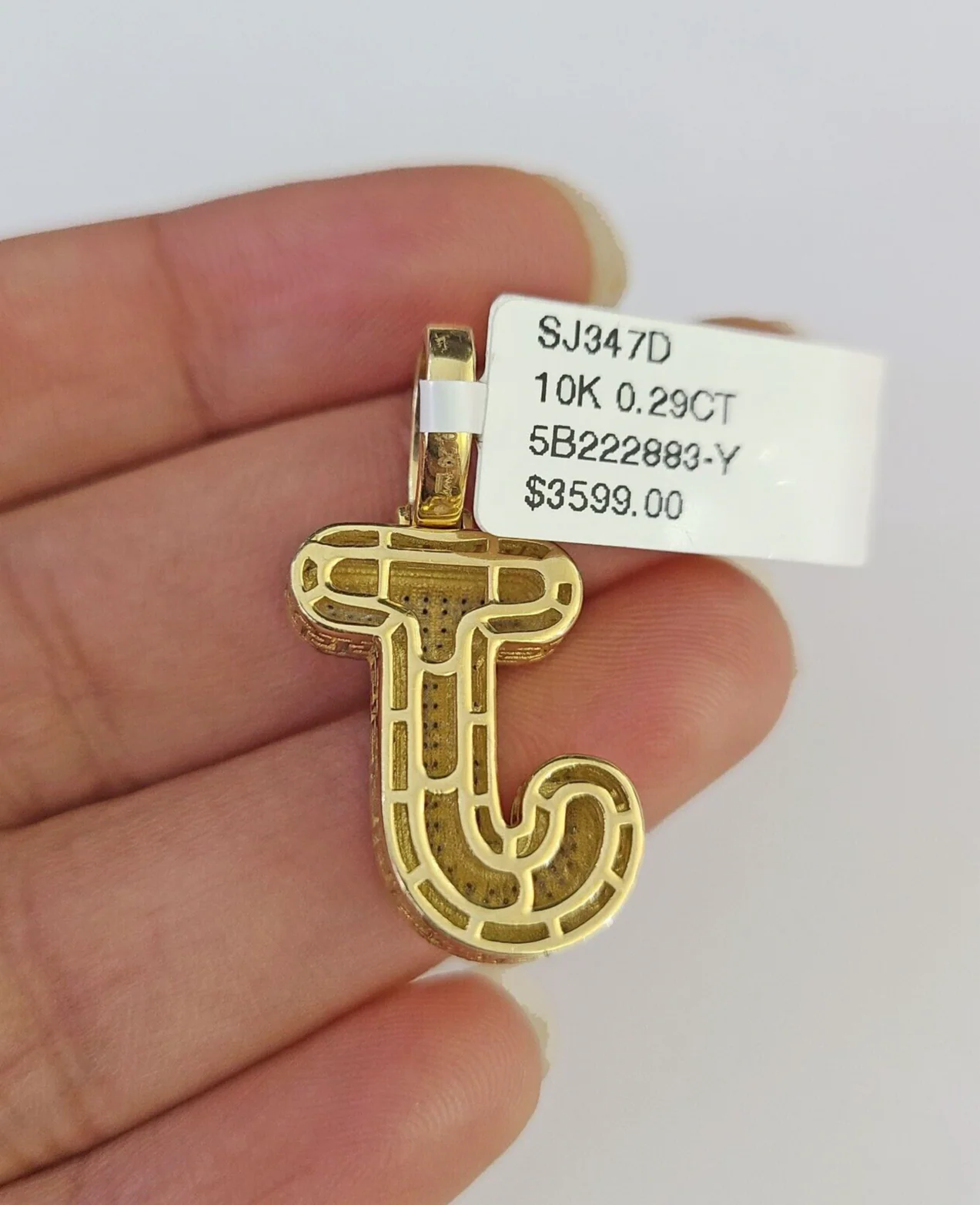 10k Miami Cuban Chain Diamond J Initial Charm Set 4mm 18"-28" Necklace Gold - Image 7